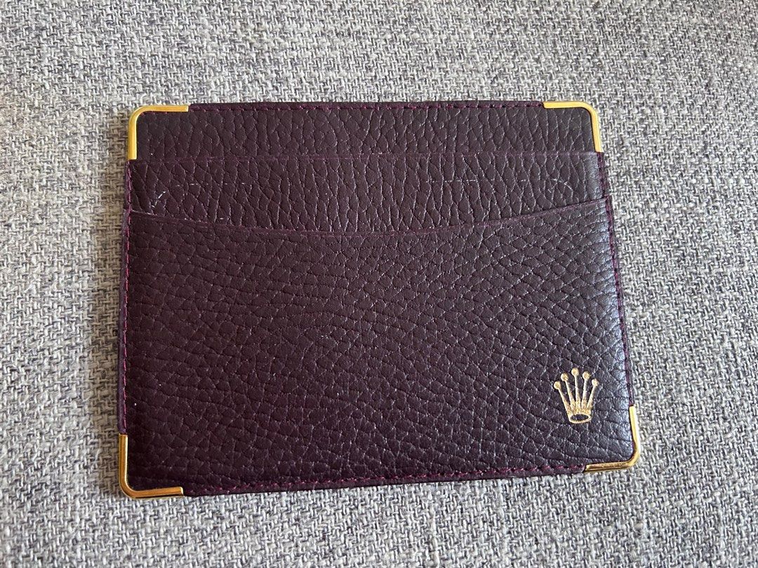 Authentic Vintage Rolex Card Holders (Category: Luxury Watches) located in Quezon City. Submitted by anneh13 (Listing ID 1395934134, Image 1). Description: Authentic Vintage Rolex Guarantee Cars Holders Leather Great condition, like new 2 colors available: brown and red 2k each Ships from libis qc, no meet ups.