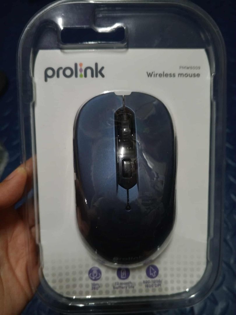FREE SHIPPING Prolink PMW6009 Wireless Optical Mouse -BLUE (Category: Mouse & Mousepads) located in Rizal. Submitted by ssshori (Listing ID 1395949595, Image 1). Description: -Prolink PMW6009 Wireless Optical Mouse -BLUE -Sealed/brand new -Adjustable 800/1200/1600DPI optical sensor for improved accuracy -Ultra small nano receiver -Adjustable DPI Button -Battery up to Up to 12 months (or longer with the On/Off switch) -Shipping is FREE for areas s