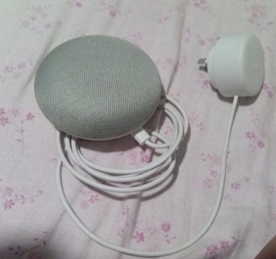 Google Nest Mini (Category: Soundbars, Speakers & Amplifiers) located in Manila. Submitted by kaye18bee (Listing ID 1396104145, Image 1). Description: - Google Nest Mini (Gray) - Includes power adapter - Compact design - Clear audio - Controls smart home devices - Plays music.