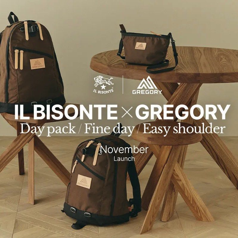 IL BISONTE x Gregory 最新聯乘day pack fine dat easy shoulder 背囊