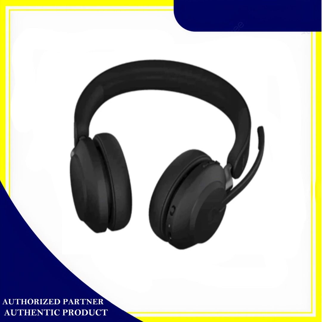 Jabra Evolve2 65 MS Stereo Headset With Link 380 USB-C Wireless Adapter (Black) (Category: Headphones & Headsets) located in Pasig City. Submitted by innovatex.trading (Listing ID 1396047393, Image 3). Description: The Jabra EVOLVE2 65 headset was engineered and designed to keep you agile. It features a noise‐isolating, on-ear design, up to 37 hours battery life and 3‐microphone call technology for crystal clear calls. Work anywhere with superior