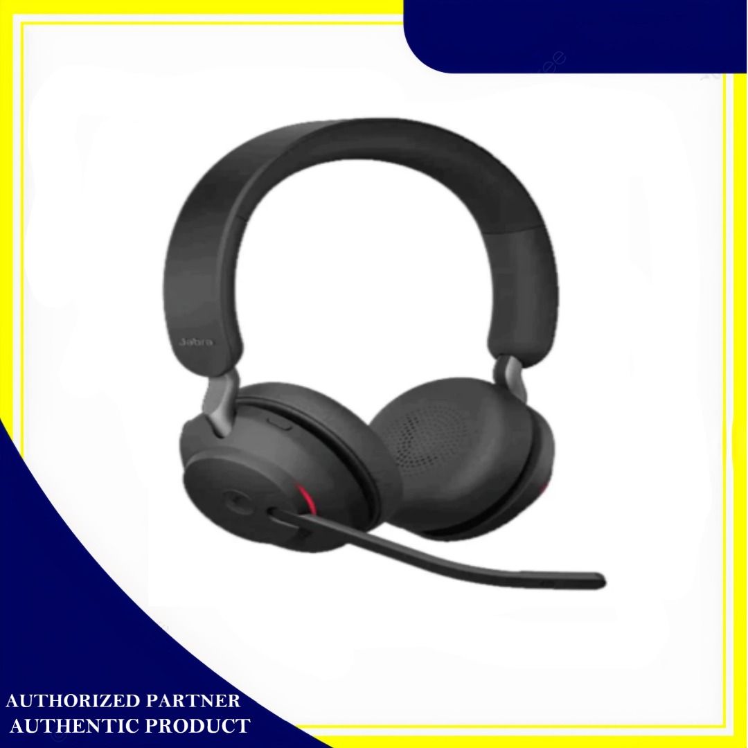 Jabra Evolve2 65 MS Stereo Headset With Link 380 USB-C Wireless Adapter (Black) (Category: Headphones & Headsets) located in Pasig City. Submitted by innovatex.trading (Listing ID 1396047393, Image 2). Description: The Jabra EVOLVE2 65 headset was engineered and designed to keep you agile. It features a noise‐isolating, on-ear design, up to 37 hours battery life and 3‐microphone call technology for crystal clear calls. Work anywhere with superior