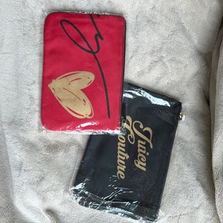 New🌟$50/2個📍Juicy Couture 紅色黑色 拉鍊化妝袋 2售個64244960004611110
