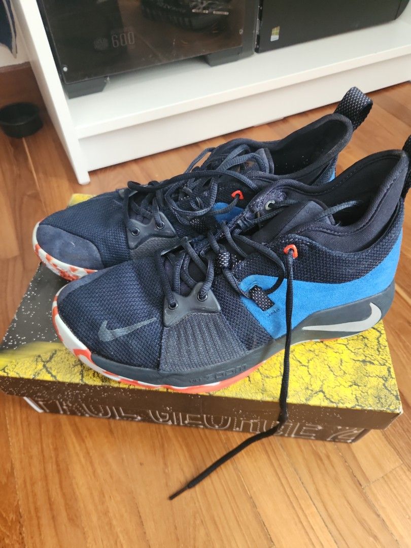 navy paul george shoes