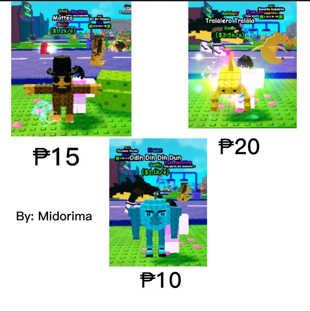 Plants Vs brainrots - Brainrots (Category: In-Game Products) located in Banga. Submitted by shintarobns (Listing ID 1395989833, Image 1). Description: .