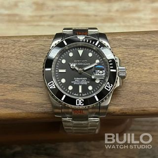 Seiko mod 精工改裝錶 黑水鬼 黑十 submariner64212191091842110
