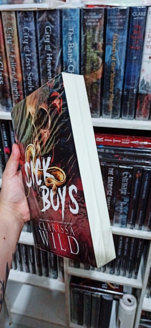 Sick boys - Clarissa Wild US Paperback (Category: Storybooks) located in Paranaque City. Submitted by kayescollection1 (Listing ID 1396052341, Image 2). Description: Sick Boys - Clarissa Wild - authentic, like new, read once, US large paperback, VGC. - visible wrinkles on OPP plastic only (Not on the dust cover or book. Dust cover and book has no flaws or wrinkles) - purchased from Amazon Us - actual photos are posted. - I can provide more photos
