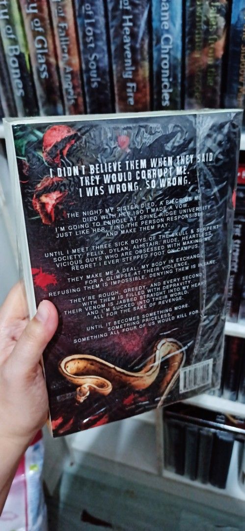 Sick boys - Clarissa Wild US Paperback (Category: Storybooks) located in Paranaque City. Submitted by kayescollection1 (Listing ID 1396052341, Image 3). Description: Sick Boys - Clarissa Wild - authentic, like new, read once, US large paperback, VGC. - visible wrinkles on OPP plastic only (Not on the dust cover or book. Dust cover and book has no flaws or wrinkles) - purchased from Amazon Us - actual photos are posted. - I can provide more photos
