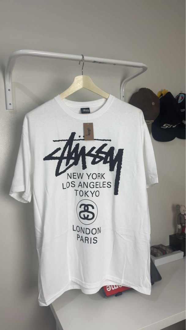 Stussy World Tour 2025 (Category: Tshirts & Polo Shirts ) located in Pasay City. Submitted by instinctiveph (Listing ID 1396065139, Image 1). Description: Brand new with tags Size large & XL With proof of purchased Dm me! Pick up in Pasag.