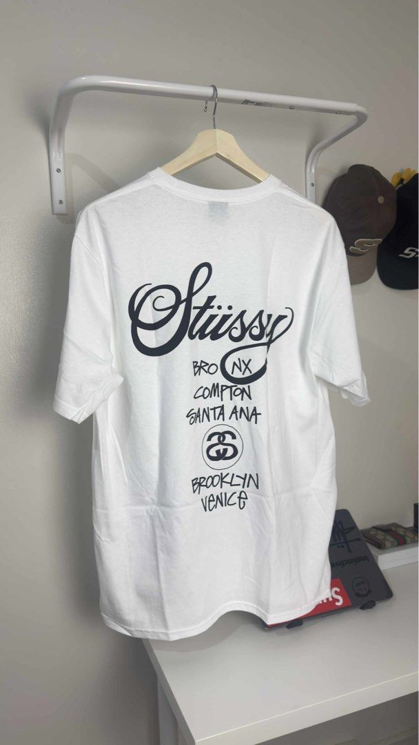 Stussy World Tour 2025 (Category: Tshirts & Polo Shirts ) located in Pasay City. Submitted by instinctiveph (Listing ID 1396065139, Image 2). Description: Brand new with tags Size large & XL With proof of purchased Dm me! Pick up in Pasag.