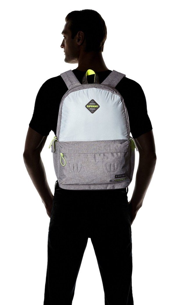 Superdry Grey Backpack (Category: Backpacks) located in Singapore. Submitted by eking (Listing ID 1396068310, Image 7). Description: Superdry Refelective Montana, Men’s Backpack, Grigio (Grey Marl) - Stylish grey color. - Spacious main compartment. - Front pocket for easy access. - Versatile design for school, work, or travel. - 30.0x45.0x15.0 cm (W x H L) Never used and kept in closet all the times .