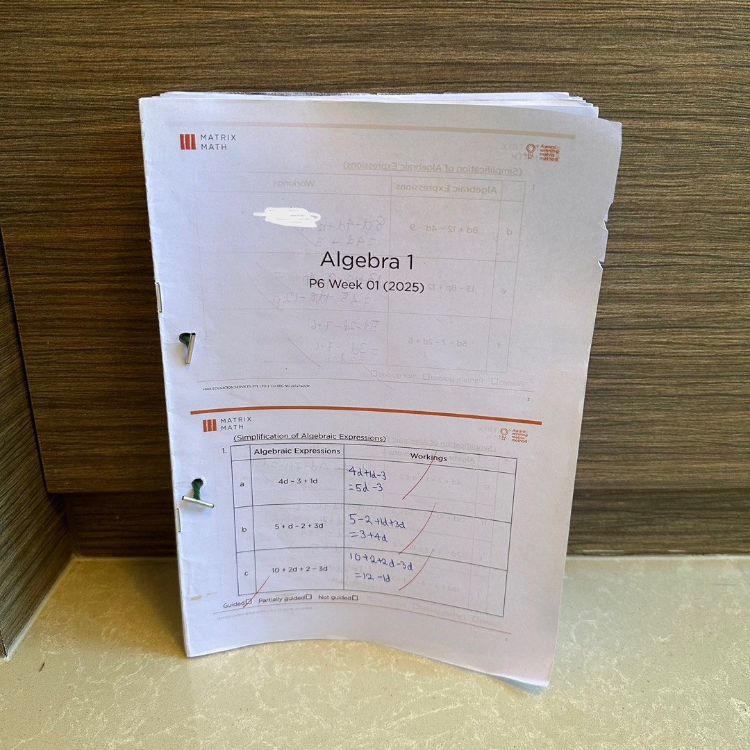 To Bless Matrix Math 2025 Worksheet for Primary 6, Hobbies & Toys