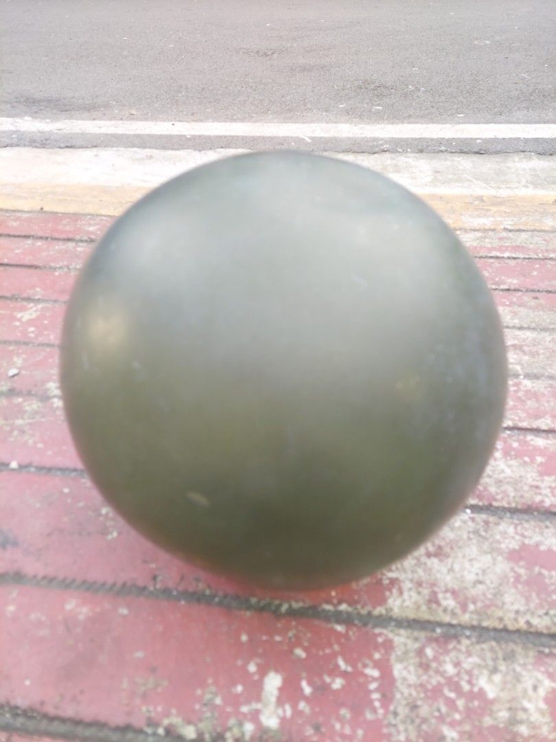 Vintage Glass Buoy (Category: Other Home Decor) located in Makati City. Submitted by tahanan (Listing ID 1396063430, Image 2). Description: - Green Glass Buoy - 12 inches Diameter - Smooth surface - Features a small indentation .