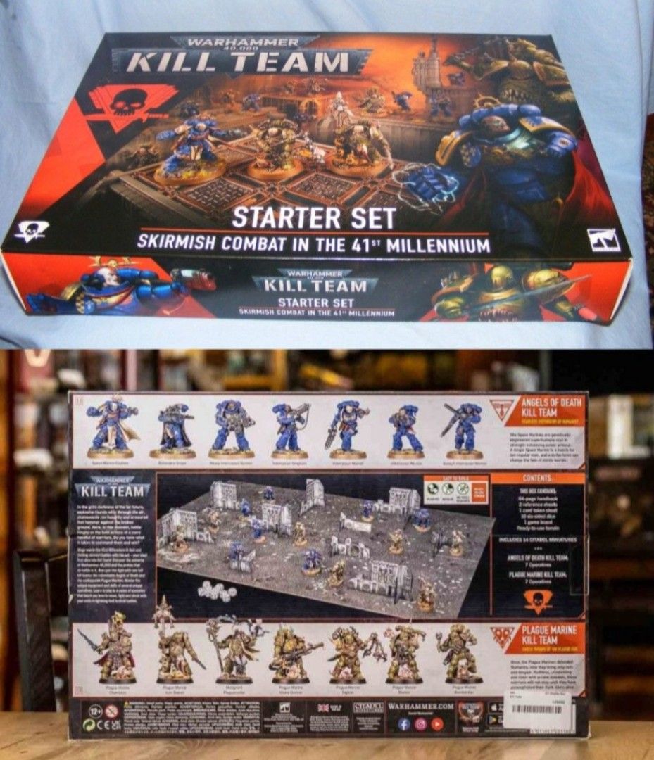 Warhammer 40K Kill Team Starter Set Space Marines vs Plague Marines NEW ...