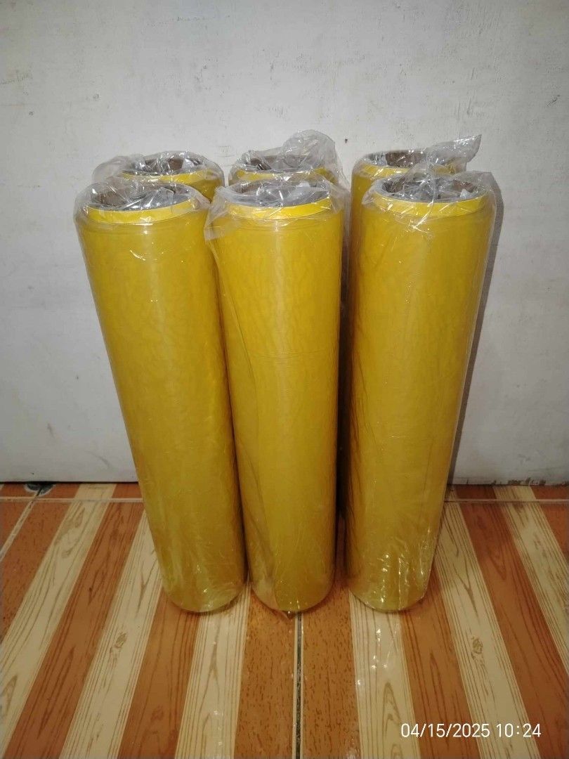 Yellow Wrapping Film Rolls (Category: Other Home Furniture) located in Manila. Submitted by jeneferfro37506 (Listing ID 1395979211, Image 1). Description: 💯LEGIT DIRECT SUPPLIER💯 💯RJN PACKAGING SUPPLIES TRADING💯 SALE ❗ SALE ❗ SALE ❗ ❄️AVAILABLE PACKAGING❄️ 💥CLEAR STRETCHFILM🌲 4inch x 600m 10inch x 300m 10inch x 500m 20inch x 300m 20inch x 400m 20inch x 500m 💥BLACK STRETCHFILM 💥BLUE STRETCHFILM 20inch x 2.5kls x 400m 💥CLING WRAP OR FOOD W