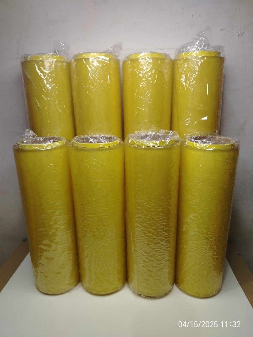 Yellow Wrapping Film Rolls (Category: Other Home Furniture) located in Manila. Submitted by jeneferfro37506 (Listing ID 1395979211, Image 2). Description: 💯LEGIT DIRECT SUPPLIER💯 💯RJN PACKAGING SUPPLIES TRADING💯 SALE ❗ SALE ❗ SALE ❗ ❄️AVAILABLE PACKAGING❄️ 💥CLEAR STRETCHFILM🌲 4inch x 600m 10inch x 300m 10inch x 500m 20inch x 300m 20inch x 400m 20inch x 500m 💥BLACK STRETCHFILM 💥BLUE STRETCHFILM 20inch x 2.5kls x 400m 💥CLING WRAP OR FOOD W