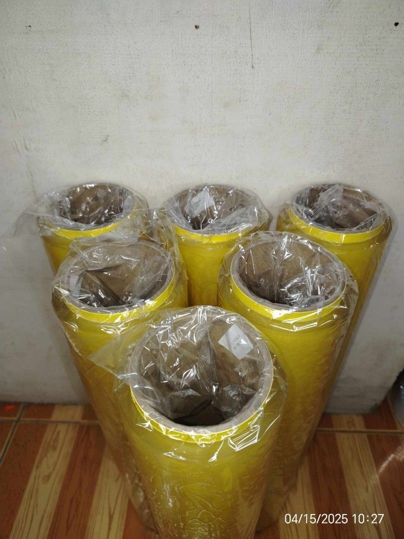 Yellow Wrapping Film Rolls (Category: Other Home Furniture) located in Manila. Submitted by jeneferfro37506 (Listing ID 1395979211, Image 3). Description: 💯LEGIT DIRECT SUPPLIER💯 💯RJN PACKAGING SUPPLIES TRADING💯 SALE ❗ SALE ❗ SALE ❗ ❄️AVAILABLE PACKAGING❄️ 💥CLEAR STRETCHFILM🌲 4inch x 600m 10inch x 300m 10inch x 500m 20inch x 300m 20inch x 400m 20inch x 500m 💥BLACK STRETCHFILM 💥BLUE STRETCHFILM 20inch x 2.5kls x 400m 💥CLING WRAP OR FOOD W
