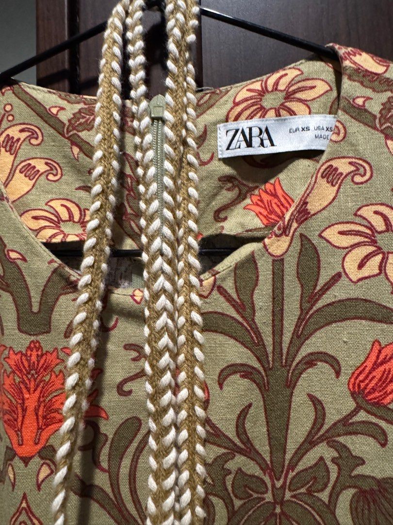 Zara Printed Linen Dress (Category: Dresses) located in Quezon City. Submitted by aakar (Listing ID 1396103071, Image 2). Description: .