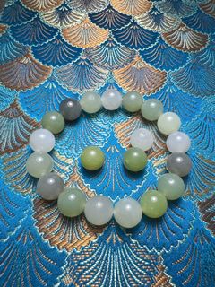 和田青海料10mm多寶手串 有證書64232046313346110