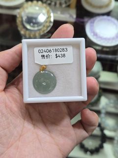 18k金扣頭冰透平安扣64228236907137110