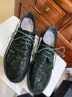 42碼男裝MARSELL義大利🇮🇹考究漆皮深墨綠捨可配西裝便服，適合出席任何場合。64225600606081110