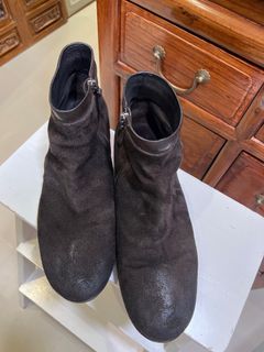 42碼男鞋MARSELL義大利🇮🇹 深棕色麂皮收工全皮中腰鞋64226598445697110