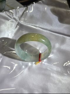 57.4 Perfect High Ice Yellow and Green Wealth-Attracting Jadeite Bracelet64226814577539110