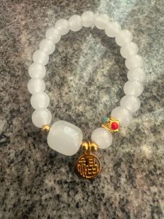 新疆羊脂冰白玉福牌珠串64222193773953110