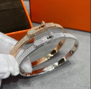 🌟官網授權商家🌟愛馬仕滿鑽半鑽手鐲64222391544067110