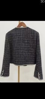 黑色小香風粗花短外套64224722491649110