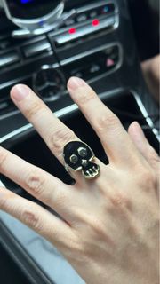 萬聖節必備！黑白雙面骷髏頭戒指64225406043010110