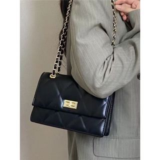 黑色菱格鏈條包64227393138947110