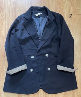 黑色雙排扣西裝外套64228595701122110