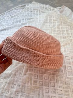 Pink Straw-Like Texture Hat64229676326146110