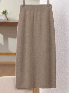 韓國東大門針織高腰顯瘦半身長裙64229976516353110