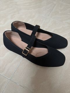 黑色針織平底鞋64230509348739110