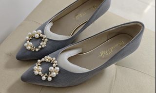珍珠裝飾宴會幼踭󠄀鞋64231049483650110