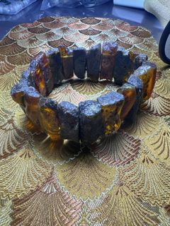 Burmese Amber Raw Stone Bracelet ✅ Better Effect with Raw Stone64231512802947110