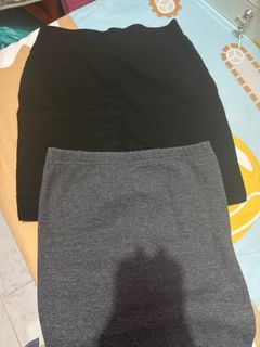 黑色及灰色針織裙64231699410563110