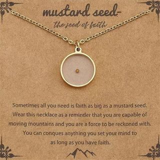 基督教頸鏈 （信心種子）3色選：金/銀/玫瑰金  $68/條64224420335362110