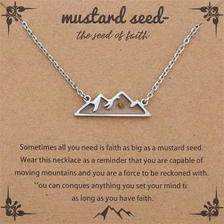 基督教頸鏈 （信心可以移山）3色選：金/銀/玫瑰金  $68/條64223199258371110