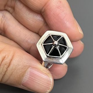 香港珠寶店搜回 千禧年六角天然黑瑪瑙純銀925介男女同款64222390040834110