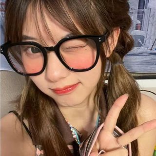 🈹 素顏必備！腮紅大黑框眼鏡64224723470593110