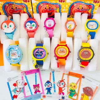 卡通手錶 麵包超人 anpanman watches 盲盒 裝飾 公仔 卡通 生日禮物 送禮 細菌人 細菌小子 吐司超人64222603503745110