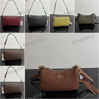 🏆 紫鑽官方商家🏆 『Outlet 30%全新 』COACH Teri 19斜背包流蘇裝飾腋下包單肩包迷你19.5*12.5*5.564226037491201110