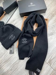 🏆 Purple Diamond Official Store 🏆 Outlet 30% MONCLER 【Wool Rabbit Fur Set】White Classic Set Hat Scarf64227891794307110