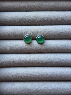 🟢Round Edge Design🟢
Green Chalcedony
S925 Silver Pin
Earrings64229675873411110