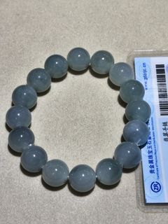 承風翡翠 純天然緬甸A貨 冰胶淡色系翡翠手串64225406185987110