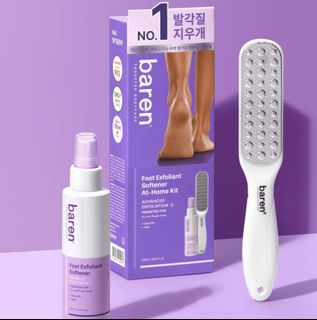 [現貨包順豐] 韓國Baren免浸泡足部去角質護理套裝去角質噴霧120ml+足部銼刀(一套$127。二套或以上$119一套)64223015707779110