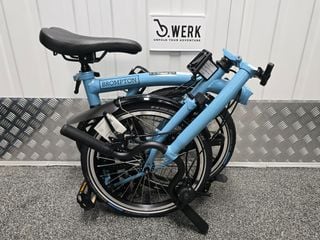 Bike Brompton Blue Lagoon Bike Blue Lagoon Brompton A Line 3-speed